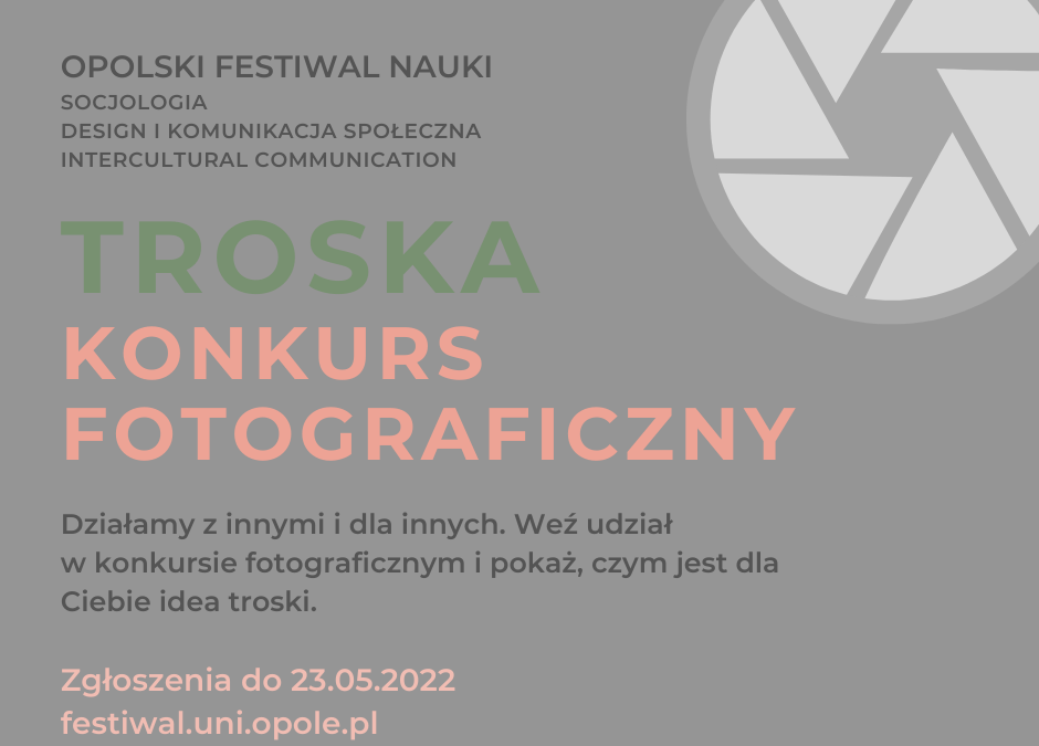 Konkurs fotograficzny dla młodzieży: Troska. Działamy z innymi i dla innych